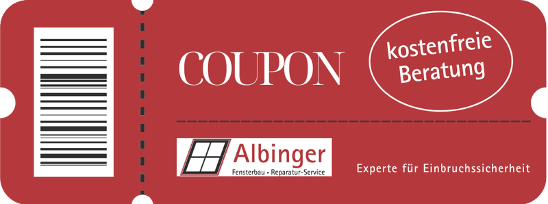 Coupon für kostenlose Beratung zum Thema Einbruchssicherheit