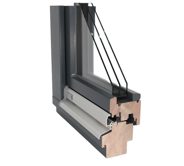 Wärmedämmfenster mit Dreiglas