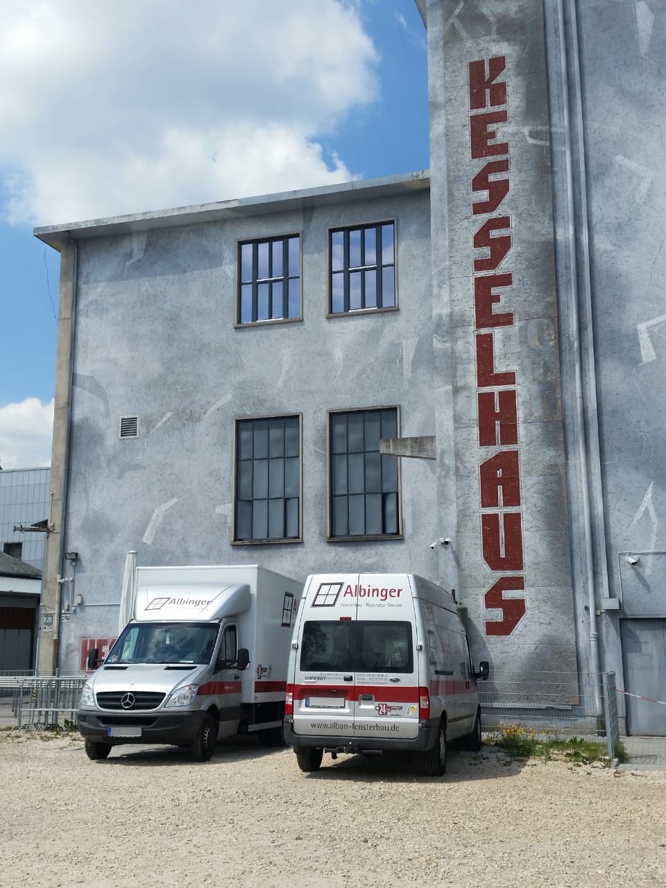 Erneuerung der Fenster im Kesselhaus Augsburg  durch Albinger Fensterbau