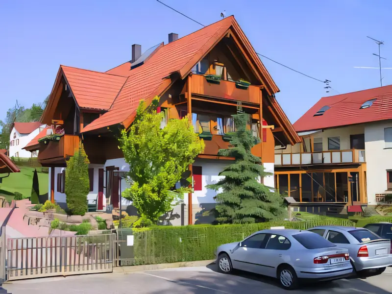 Holz-Alu-Fenster in einem Einfamilienhaus