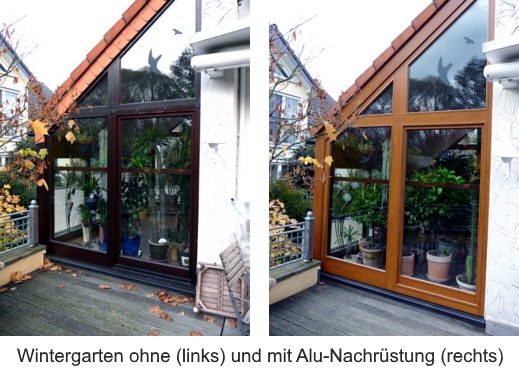 Alu Nachrüstung an alten Wintergärten